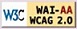 WCAG 2.0 (AA)圖標