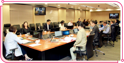 CA holds meeting regularly to discuss regulatory issues related to broadcasting and telecommunications industries.